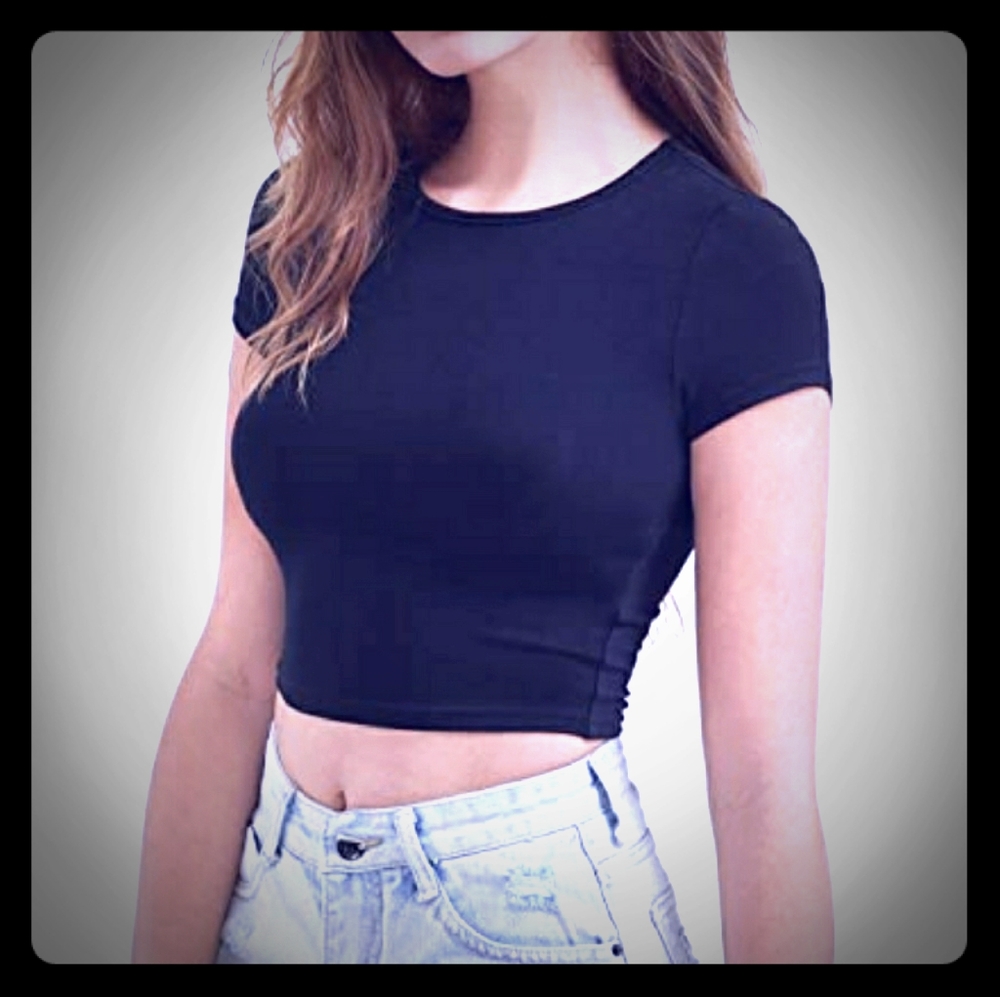 Black Crop Top